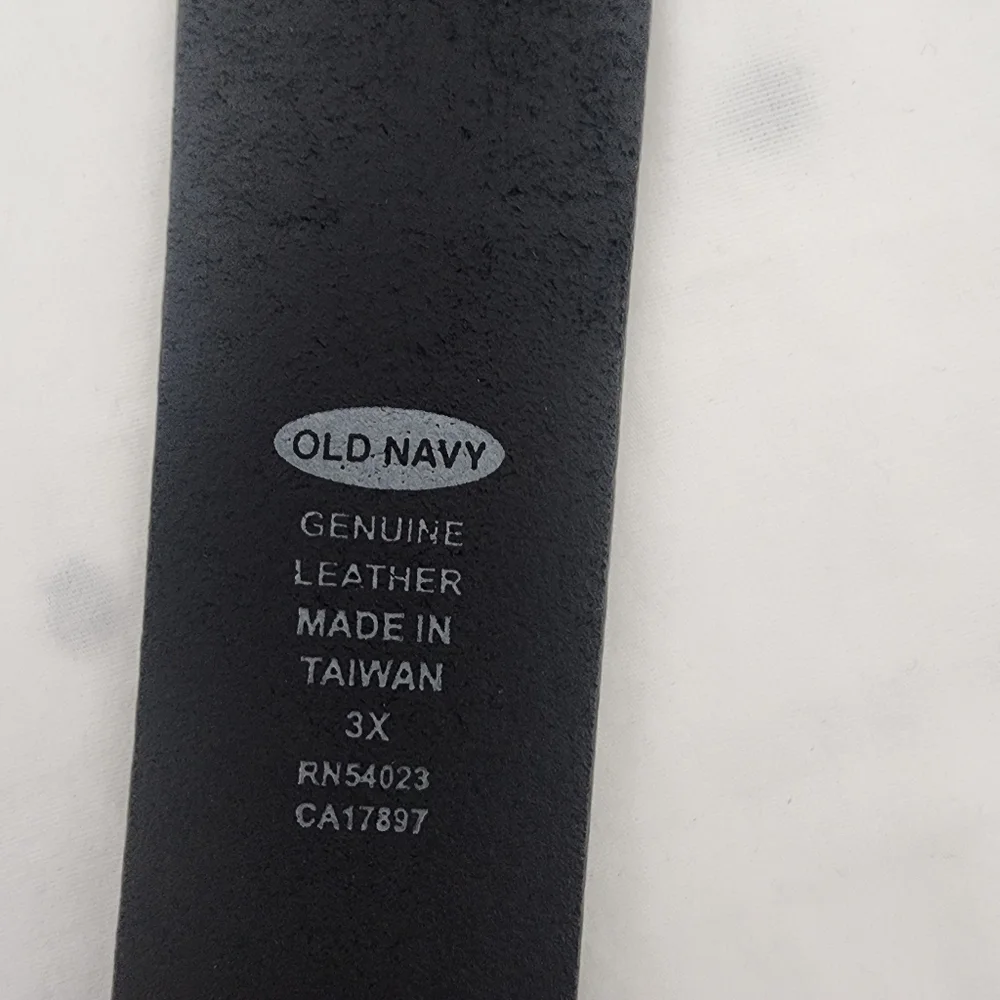 Old Navy Black Leather Belt Size 3X